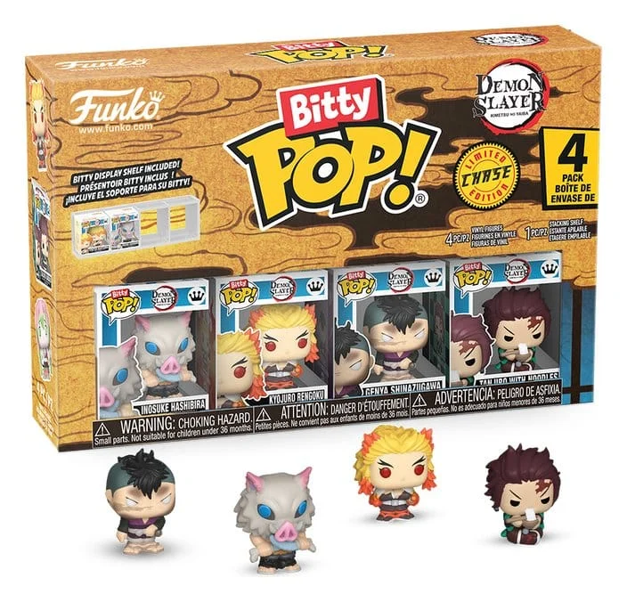 Demon Slayer: Kimetsu no Yaiba Bitty POP! Vinyl Figure 4-Pack Inosuke 2.5 cm